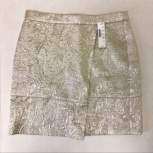 J. Crew Dresses & Skirts - NWT J Crew Metallic Matelassé Origami Skirt